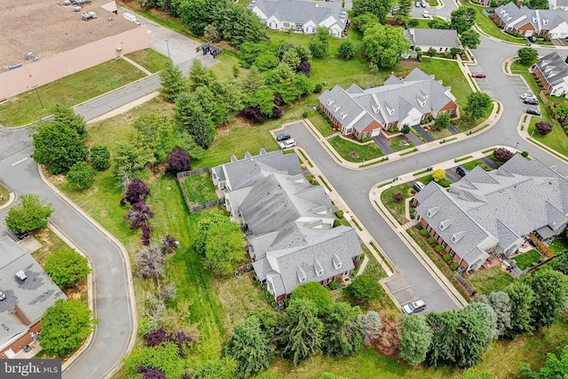 aerial view of residential area