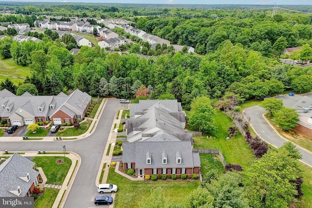 aerial perspective of suburban area