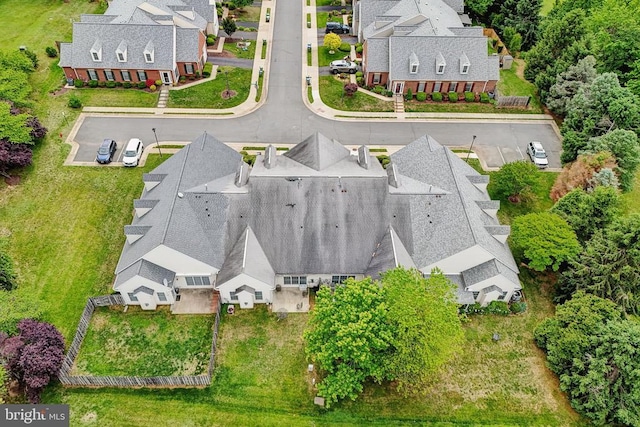 aerial view of residential area