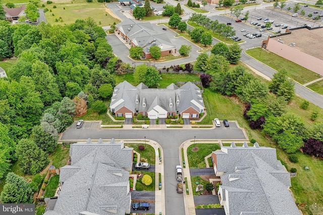 aerial view of residential area
