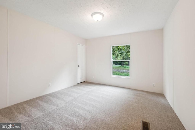 8708 Berkeley Farms Ln, Partlow, VA 22534 - spare room with light colored carpet, a textured ceiling, and visible vents