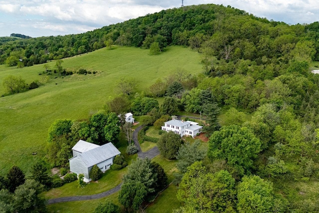 2860 Uphill Dr, Broadway, VA 22815 - aerial view of property and surrounding area with a forest