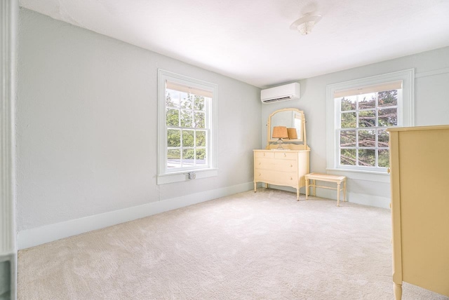 2860 Uphill Dr, Broadway, VA 22815 - unfurnished bedroom with a wall mounted air conditioner, carpet flooring, and baseboards