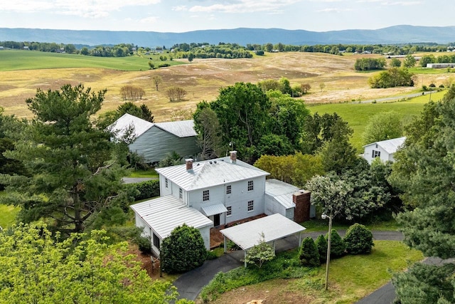2860 Uphill Dr, Broadway, VA 22815 - aerial view of property and surrounding area featuring a mountain backdrop