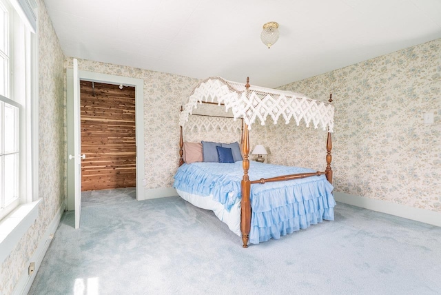 2860 Uphill Dr, Broadway, VA 22815 - bedroom with wallpapered walls and carpet floors