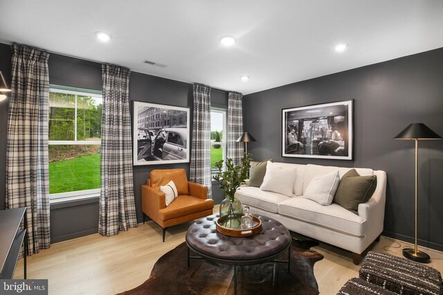 18 Whitehall Blvd, Spotsylvania, VA 22551 - living room featuring wood finished floors and recessed lighting