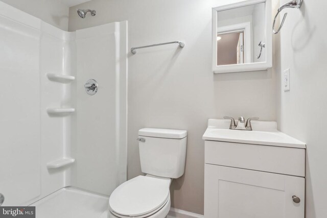 2215 Hoover Rd W, Haywood, VA 22722 - bathroom featuring toilet, a shower, and vanity