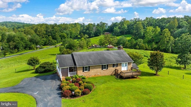 1117 Poor House Rd, Banco, VA 22711 - overview of rural landscape featuring a forest
