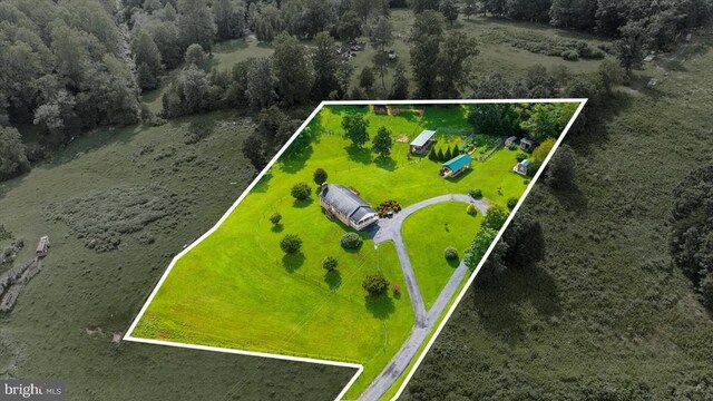 1117 Poor House Rd, Banco, VA 22711 - aerial overview of property's location with property parcel outlined