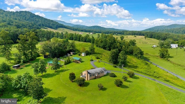 1117 Poor House Rd, Banco, VA 22711 - overview of rural landscape with a mountain backdrop