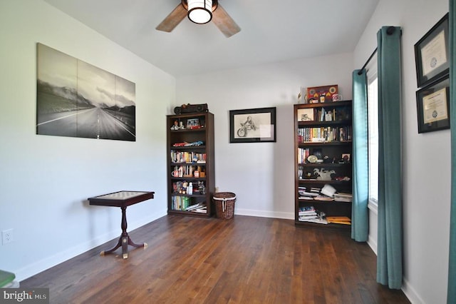 1835 Mill Creek Xrds, Luray, VA 22835 - office area featuring wood finished floors and a ceiling fan