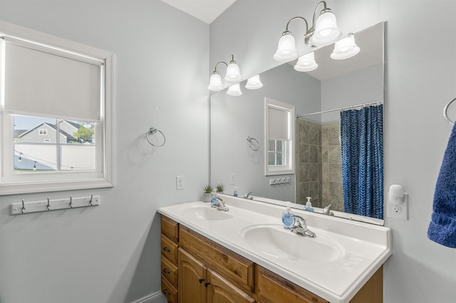 109 Beauregard Dr, Staunton, VA 24401 - full bathroom featuring double vanity and curtained shower