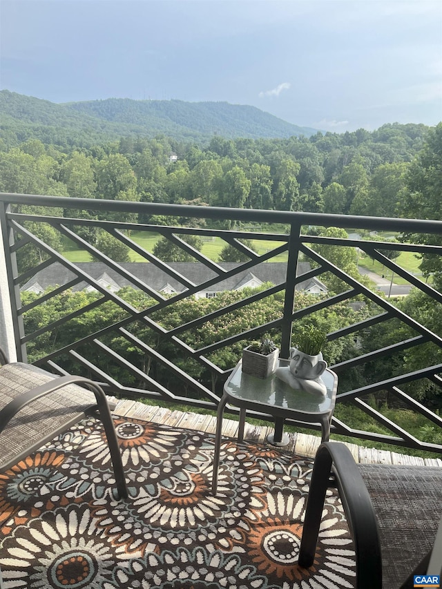 1606 Monticello Ave Unit G, Charlottesville, VA 22902 - balcony featuring a view of trees