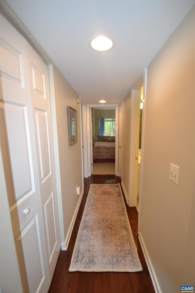 1606 Monticello Ave Unit G, Charlottesville, VA 22902 - corridor with dark wood-type flooring