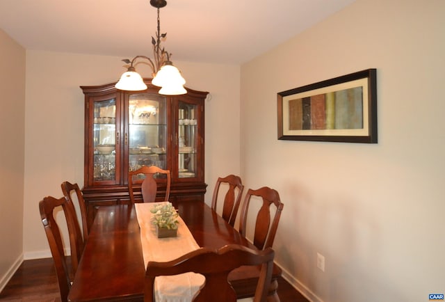 1606 Monticello Ave Unit G, Charlottesville, VA 22902 - dining room with a chandelier and wood finished floors