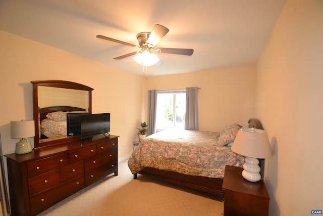 1606 Monticello Ave Unit G, Charlottesville, VA 22902 - bedroom featuring light colored carpet and a ceiling fan