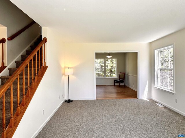 276 Rustling Oaks Way, Ruckersville, VA 22968 - unfurnished room featuring carpet floors, stairs, and baseboards