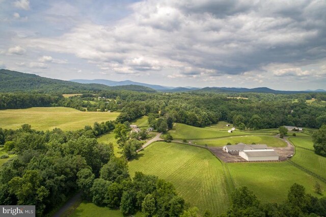 20 Victory Ln, Castleton, VA 22716 - aerial view of sparsely populated area featuring mountains