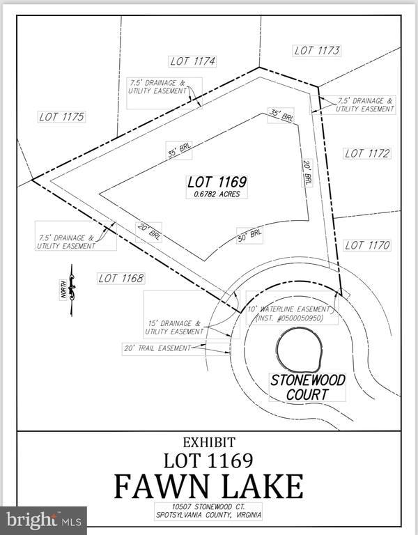 11507 Stonewood Ct, Spotsylvania VA, 22551 land for sale