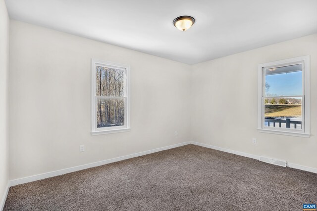 spare room featuring carpet floors