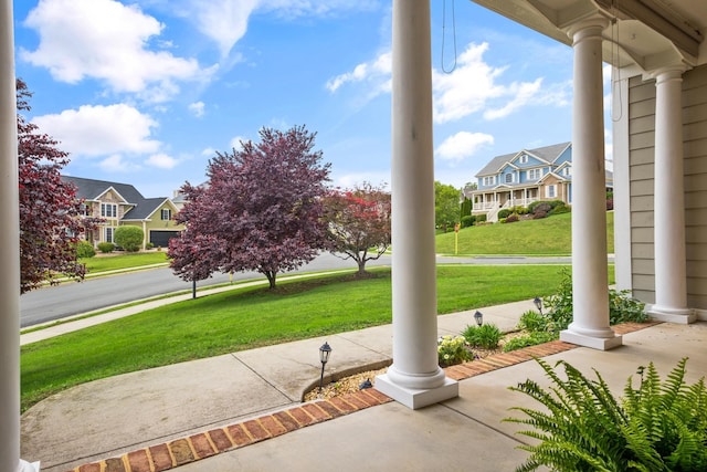 11 Tradewind Cir, Fishersville, VA 22939 - view of patio / terrace with a porch and a residential view
