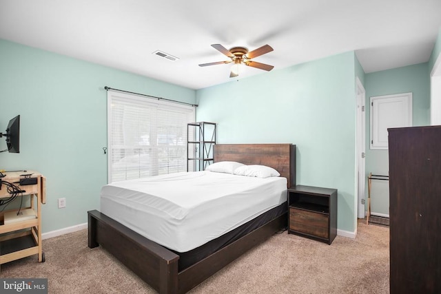 167 Fairview Rd, Louisa, VA 23093 - bedroom featuring light colored carpet and a ceiling fan