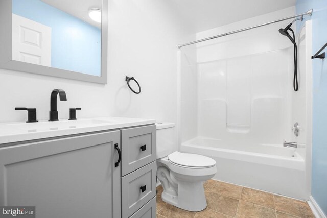 167 Fairview Rd, Louisa, VA 23093 - full bath with vanity, bathtub / shower combination, and stone finish floors