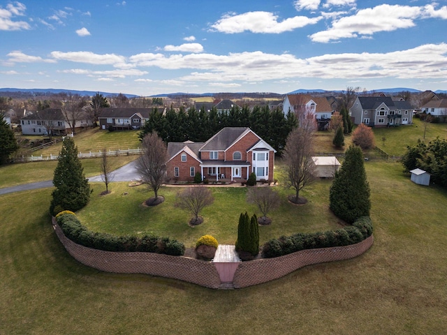 635 Long Meadow Rd, Fishersville, VA 22939 - drone / aerial view featuring a residential view