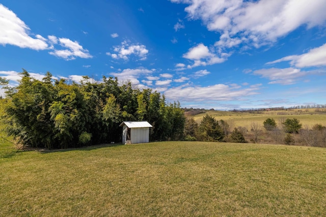 635 Long Meadow Rd, Fishersville, VA 22939 - view of yard with a storage unit and an outdoor structure