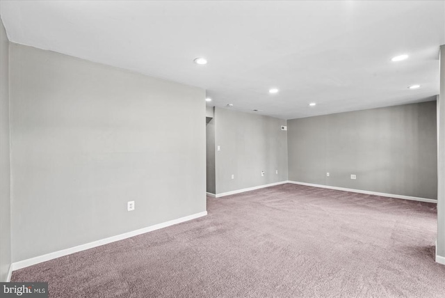 6903 Quitman Dr, Fredericksburg, VA 22407 - carpeted spare room featuring recessed lighting and baseboards