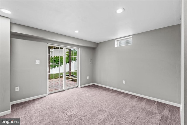 6903 Quitman Dr, Fredericksburg, VA 22407 - carpeted spare room with baseboards, healthy amount of natural light, and recessed lighting