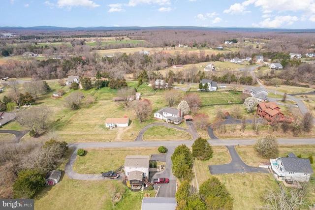 aerial view of property's location