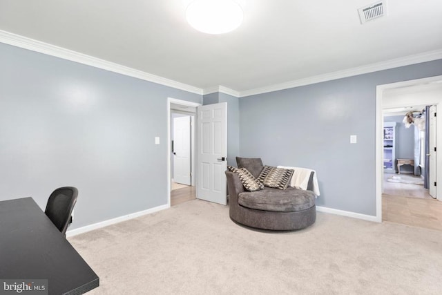 1550 Clover Dr, Fredericksburg, VA 22407 - office space featuring crown molding and carpet