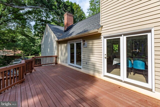 1550 Clover Dr, Fredericksburg, VA 22407 - view of wooden terrace