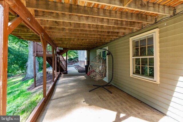 1550 Clover Dr, Fredericksburg, VA 22407 - view of patio / terrace featuring stairs
