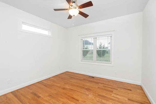 325 Petros Dr, Waynesboro, VA 22980 - unfurnished room featuring ceiling fan, light wood-type flooring, and baseboards