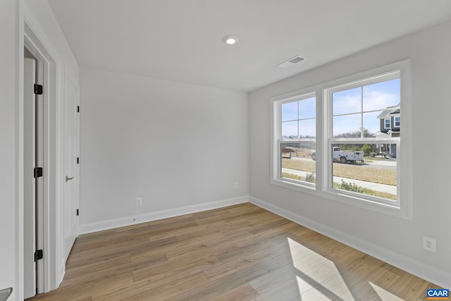 57 Hilah Ln, Charlottesville, VA 22901 - empty room featuring light wood-style floors, baseboards, and recessed lighting