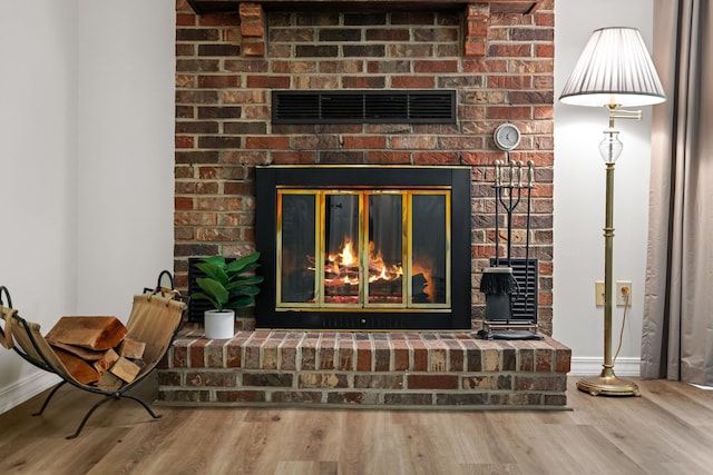 2035 Lee Jackson Hwy, Staunton, VA 24401 - detailed view of a fireplace, wood finished floors, and heating unit