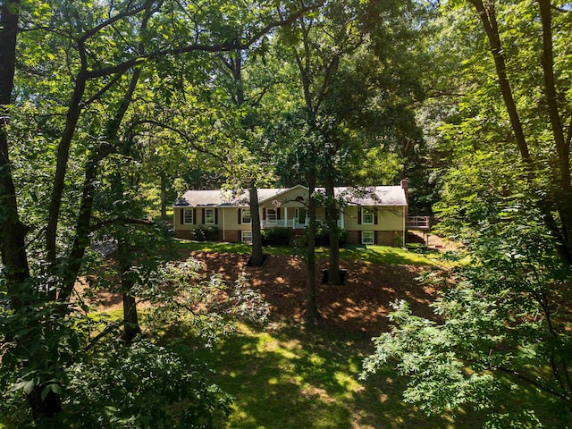 2035 Lee Jackson Hwy, Staunton, VA 24401 - view of yard with a forest view