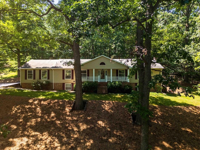 2035 Lee Jackson Hwy, Staunton, VA 24401 - ranch-style home with a porch and stairway