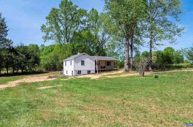1867 Stage Junction Rd, Columbia, VA 23038 - view of green lawn with driveway