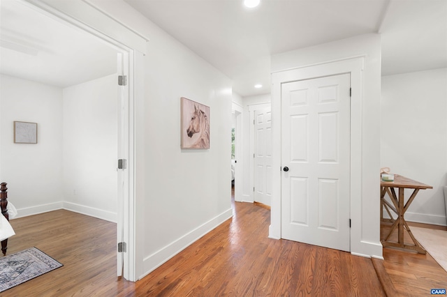 1867 Stage Junction Rd, Columbia, VA 23038 - corridor featuring wood finished floors, baseboards, and recessed lighting