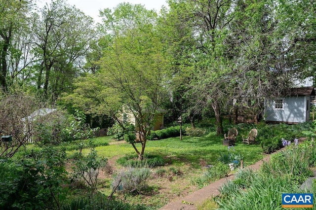 view of yard with cooling unit