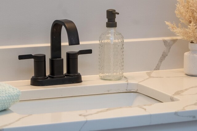 interior details featuring a sink