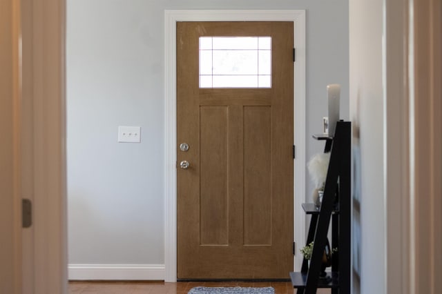 entrance foyer with baseboards