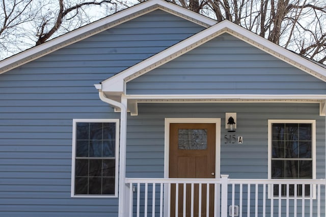 bungalow with covered porch