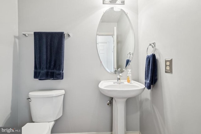  - half bath featuring toilet