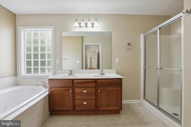 200 Saylers Creek Rd, Locust Grove, VA 22508 - bathroom with plenty of natural light, a stall shower, and a whirlpool tub