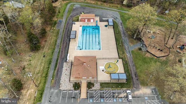 200 Saylers Creek Rd, Locust Grove, VA 22508 - aerial view of property and surrounding area with a pool
