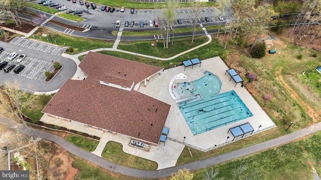 200 Saylers Creek Rd, Locust Grove, VA 22508 - aerial view of a pool